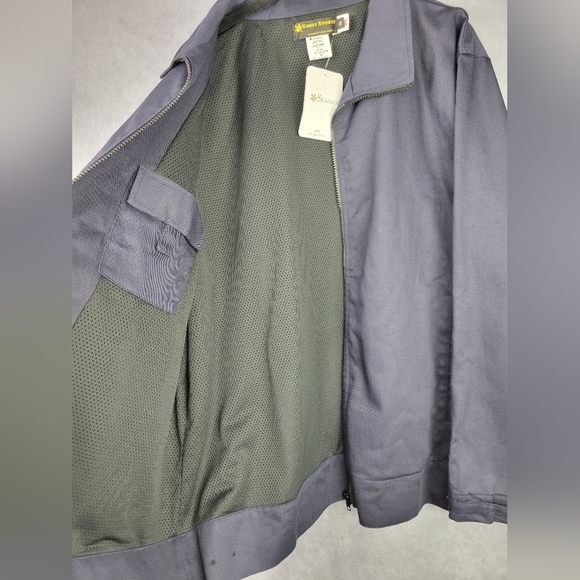 Season Men Fall Twill‎ Men Navy Blue Canadian Jacket Size XL - Picture 6 of 13